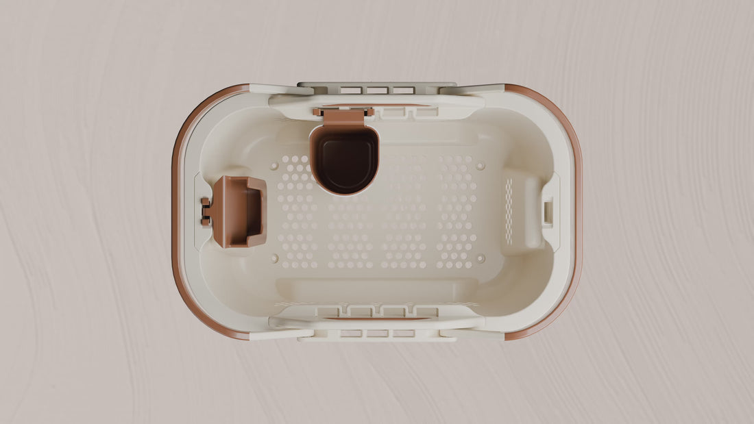 a video slideshow plays of the basket in a variety of colors and configurations.